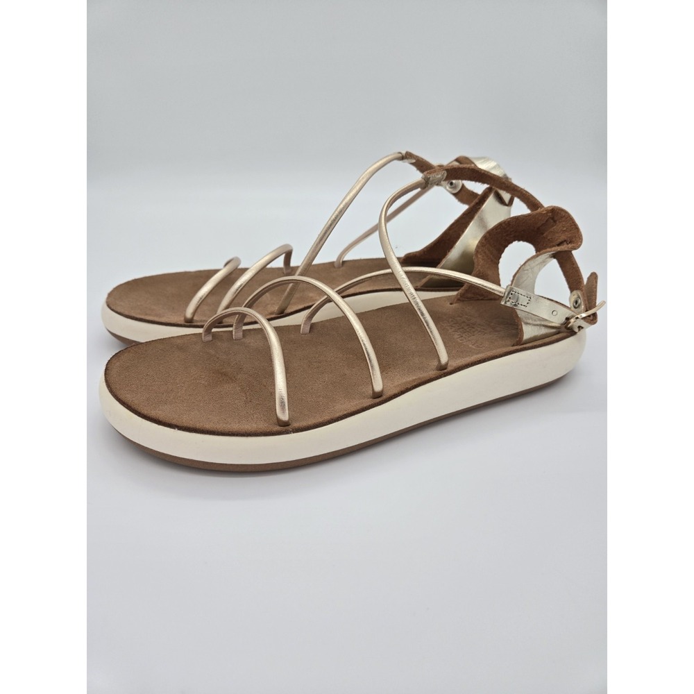 Ancient Greek Women's Anastasia Comfort Sandals Platinum Size US 11 - EU 41
